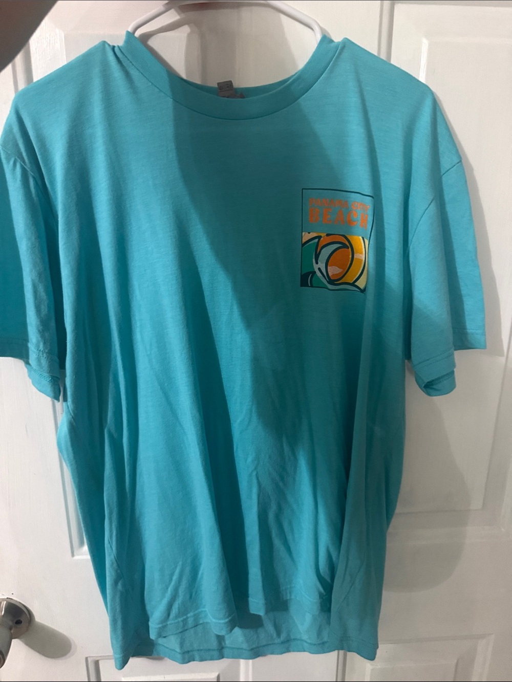 Turquoise Short-Sleeve Graphic Men’s T-Shirt